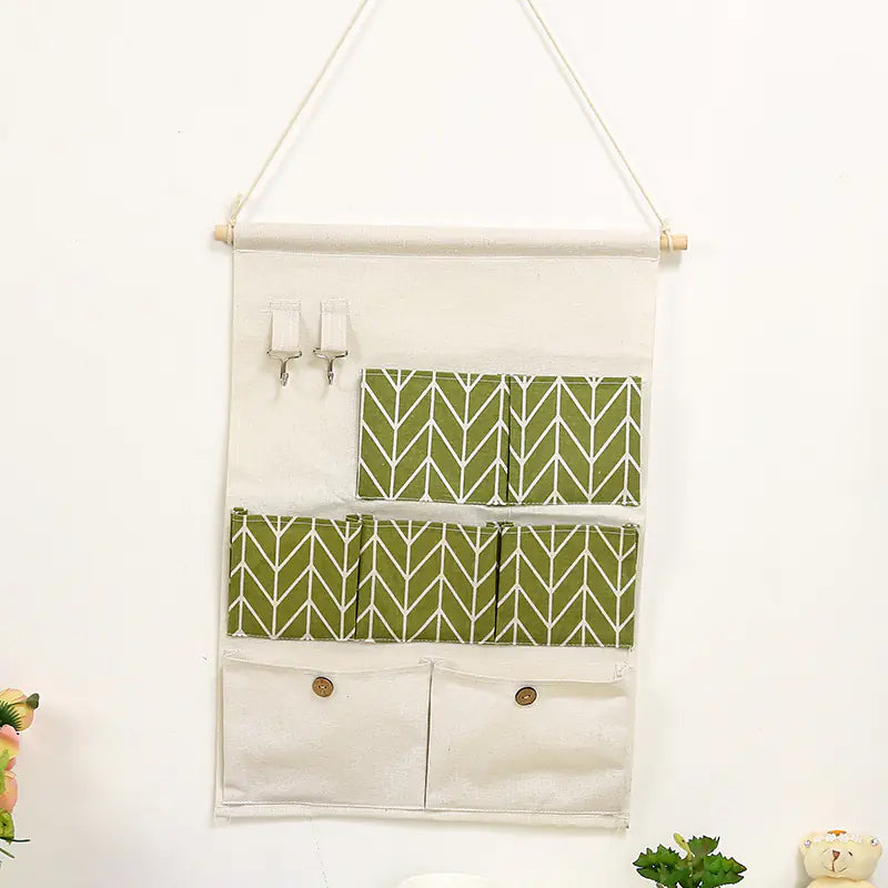 Storage Rack with Hanging Pockets for Home Use