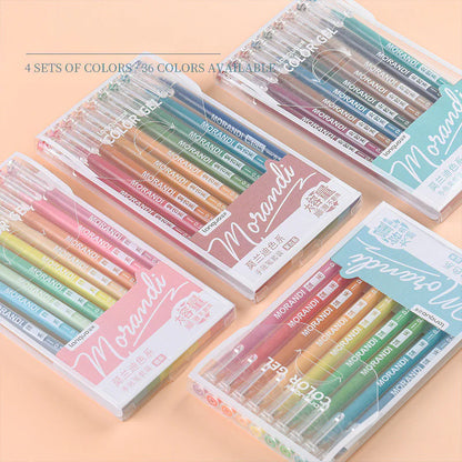 Morandi Hand Account Pen Retro Cap Color Gel Pen