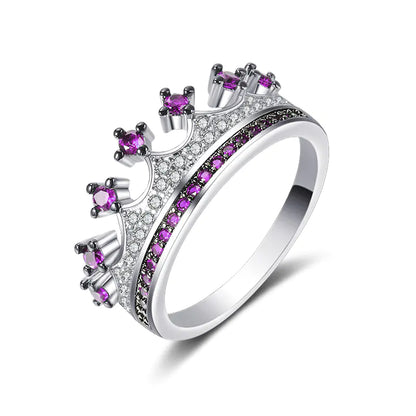 Two-tone Heart Shaped Zircon Ring