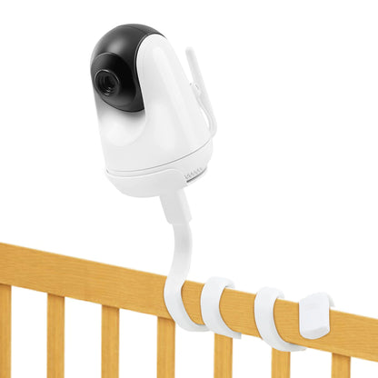 HiPP Baby Monitor Mount Camera Shelf Compatible with VAVA and Most Other Baby Monitors Universal Flexible Baby Camera Holder Securely Attaches to Crib Cot Shelves or Furniture 1/4" Screw