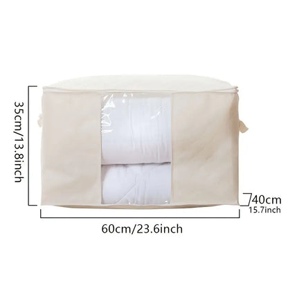 Foldable Storage Bags for Organizing Clothes and Blankets