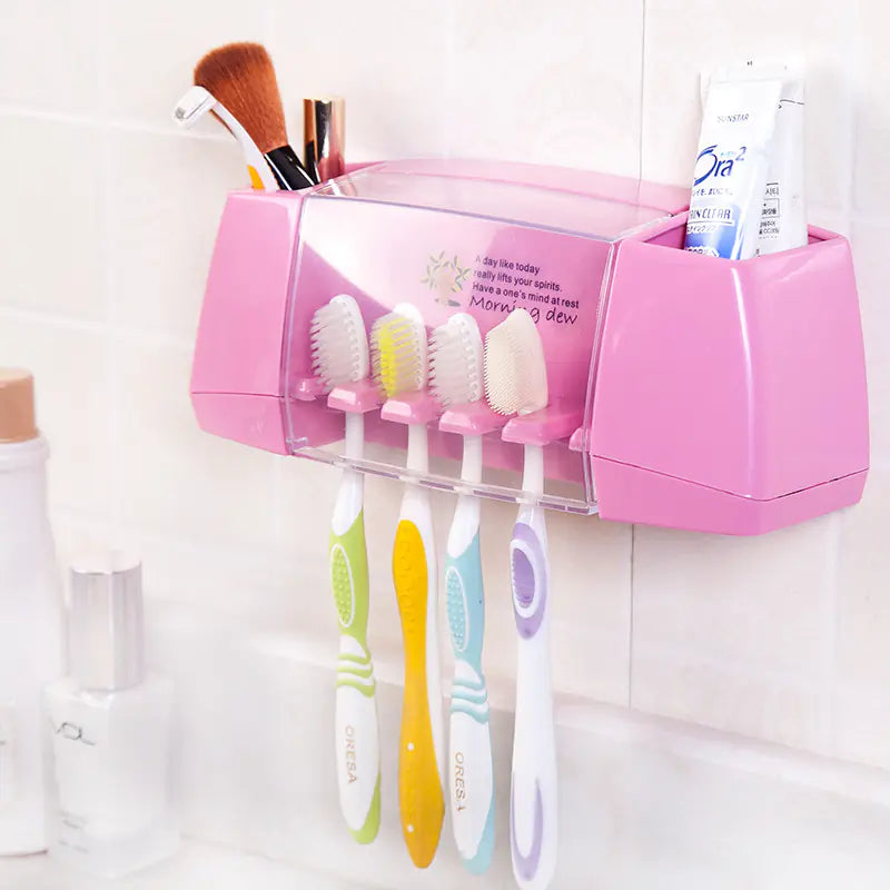 Toothbrush Holder and Storage Rack for Home Use