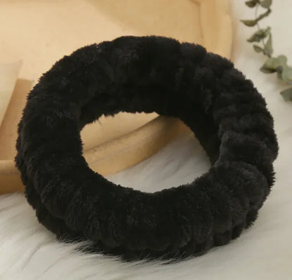 Simple Solid Color Face Wash Headband