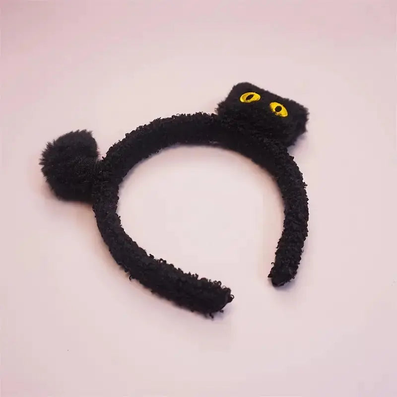 Cute Cartoon Plush Face Wash Headband for Women