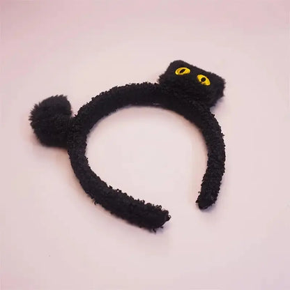 Cute Cartoon Plush Face Wash Headband for Women