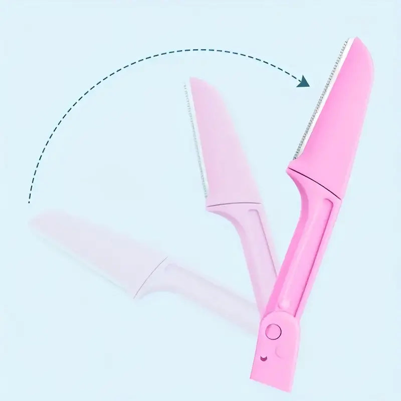 3 Pcs Folding Eyebrow Razors for Hair Removal