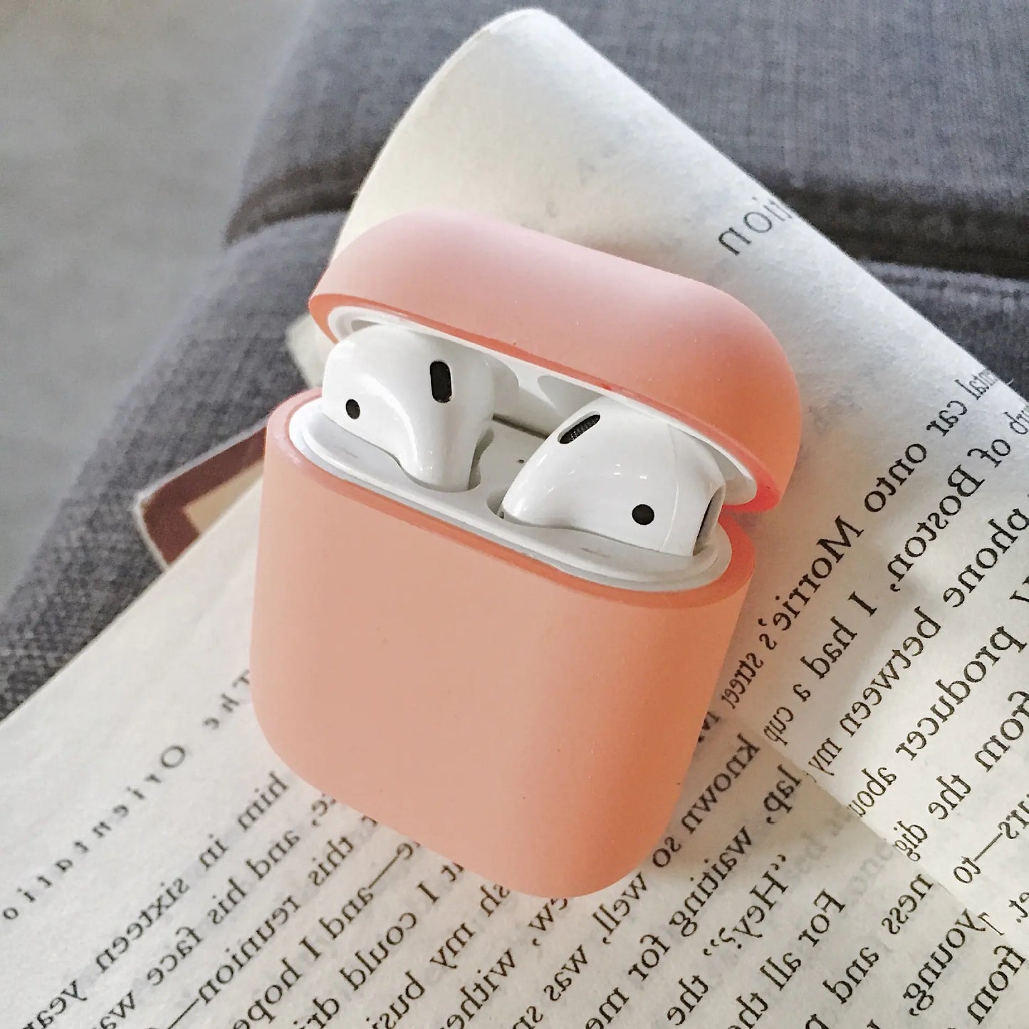 Cute Simple Hard Case for Apple AirPods Wireless Earbuds