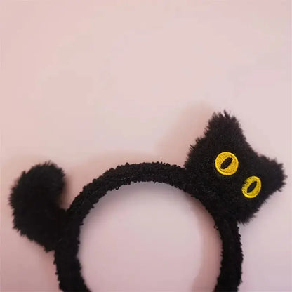 Cute Cartoon Plush Face Wash Headband for Women