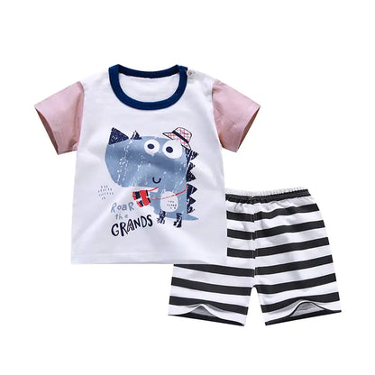 Pure Cotton Korean Baby T-shirts for Boys and Girls