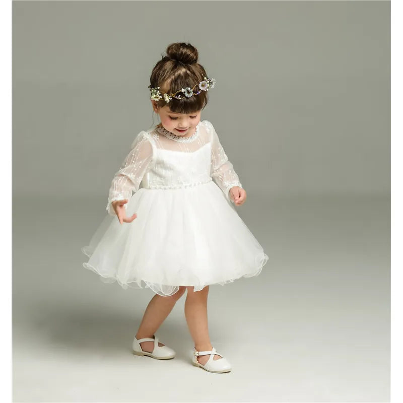Long Sleeve Baby Wedding Dress