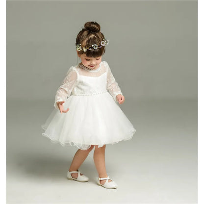 Long Sleeve Baby Wedding Dress