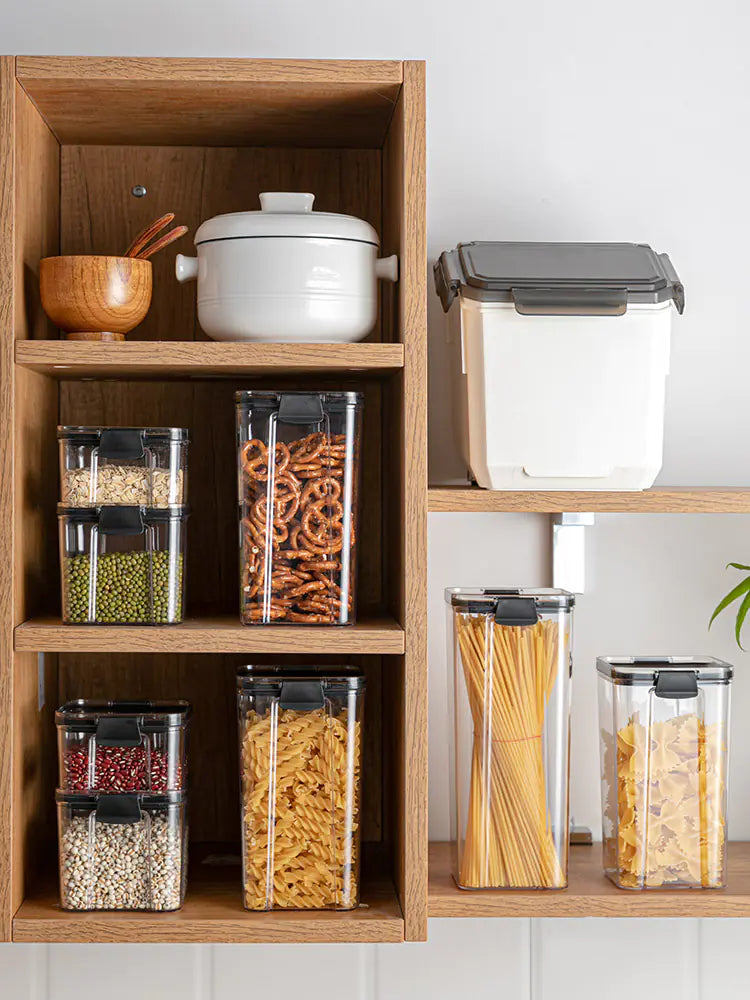 Transparent Plastic Storage Jars for Home Use