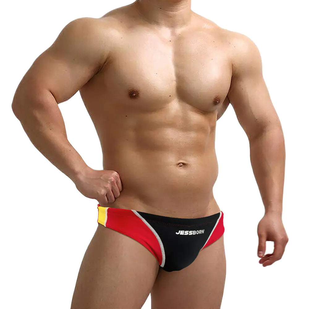 Men's Color Block Swim Briefs and Trunks