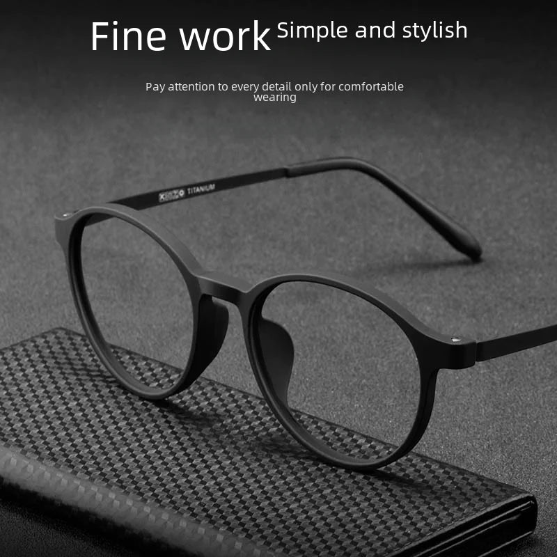 Fashionable Round TR90 Eyeglass Frames - Ultra Lightweight