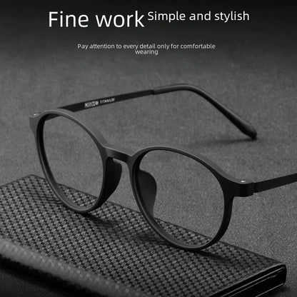 Fashionable Round TR90 Eyeglass Frames - Ultra Lightweight
