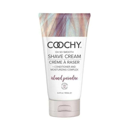 Coochy Intimate Shaving Cream | Shave Conditioner & Moisturizer for Face & Body | Ideal for Sensitive Skin Care Anti-Bump | Island Paradise 3.4 oz