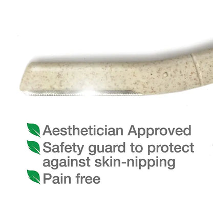 Biodegradable Wheat Straw Eyebrow Razors - 3 Pack