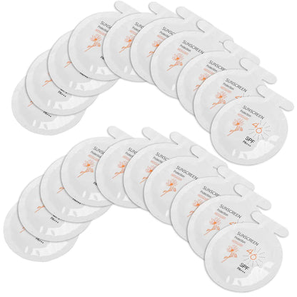 Pack of 20 Sunscreen SPF46 PA+++ Moisturizing Sunscreen3ml Face & Body Sunblock Moisturizing Sunscreen for Most of Skins Portable Resist Water Sunscreen for Sport