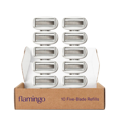 FLAMINGO Womens Razor 5-Blade Refills - Razors for Women - 10ct
