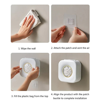 Wall-Mounted Stretch Film Storage Box for Home