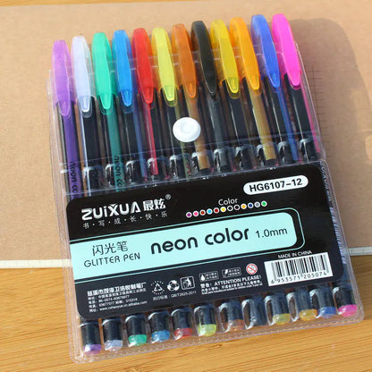 Glitter Pen, Pastel Pen, Metal Pen Set - Colorful Markers