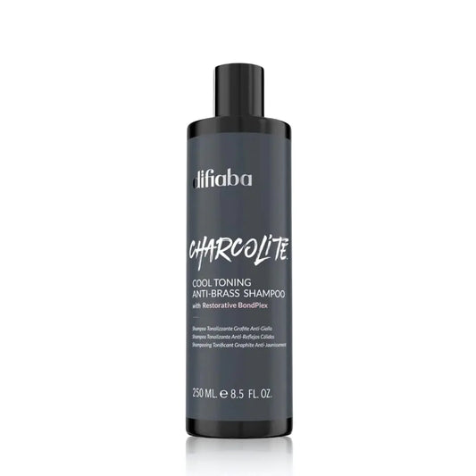 DIFIABA Charcolite Shampoo for Color Treated Hair - Blonde Shampoo - Charcoal Shampoo - Brass-Off Shampoo - Cool Toning Shampoo w/Restorative BondPlex - Multiple Sizes Avail (8.5oz)