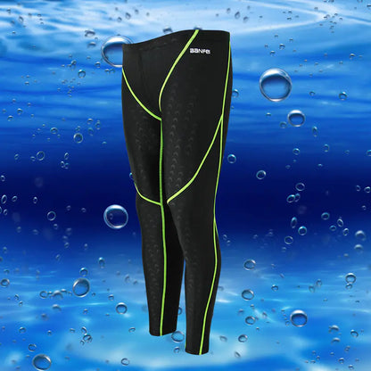 Sun-Proof Nylon Men's Cropped Swim Trunks