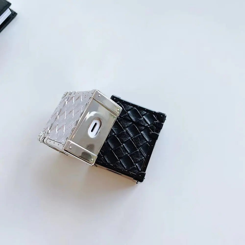 Woven Leather AirPods Case for Wireless Earbuds