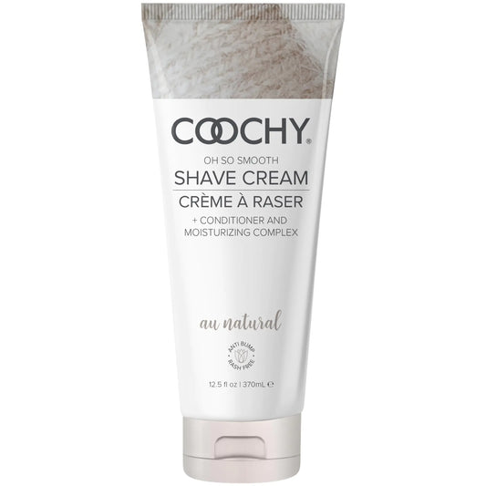 Coochy Intimate Shaving Cream | Shave Conditioner & Moisturizer for Face & Body | Ideal for Sensitive Skin Care Anti-Bump | Au Natural 12.5 oz