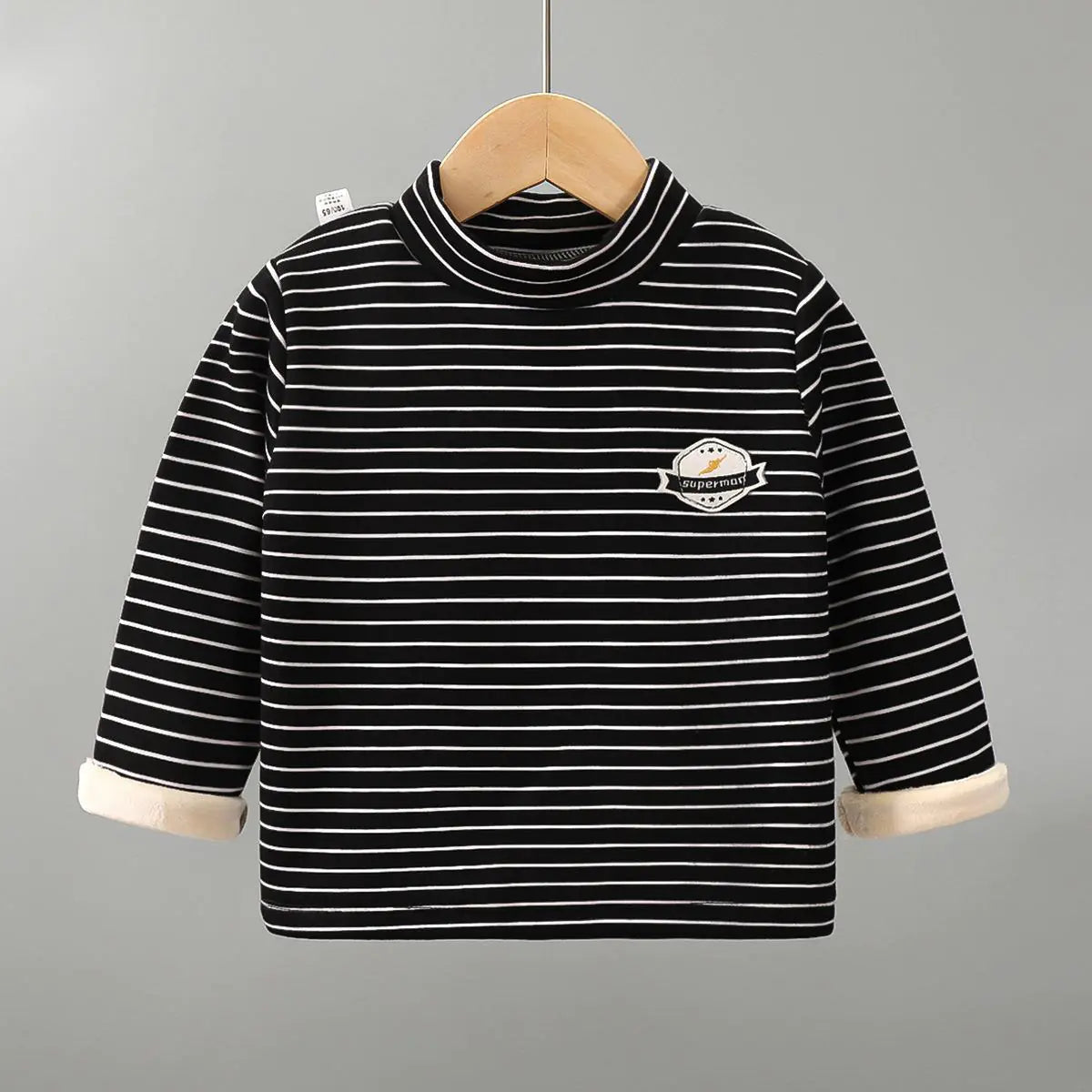 Children's Warm Plush Long-Sleeve T-Shirt