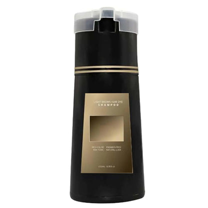 KAFJED Hair Dye Shampoo Hair Instant Dye Shampoo Hair Dye Shampoo 3 in 1 Shampoo Long Lasting for Women & Men (Light Brown)