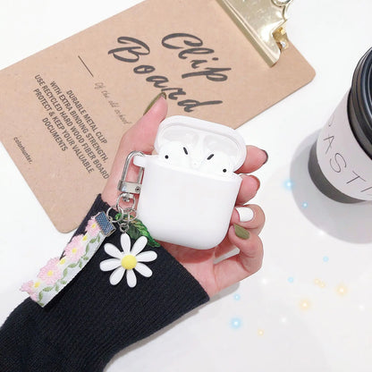 Liquid Silicone Floral AirPods Case for Wireless Earbuds