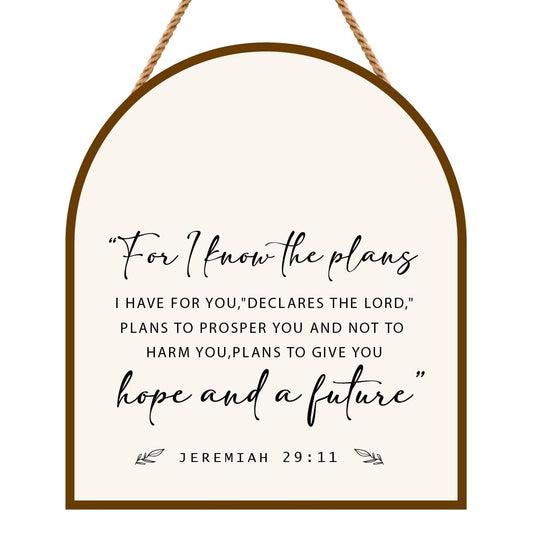 For I Know The Plans Jeremiah 29:11 Bible Verses Wall Decor Scripture Wall ArtBible Wall ArtBible Scripture Wall ArtReligious Wall Art Decor Gifts for Christian Women Men Bedroom Home Wall Decor