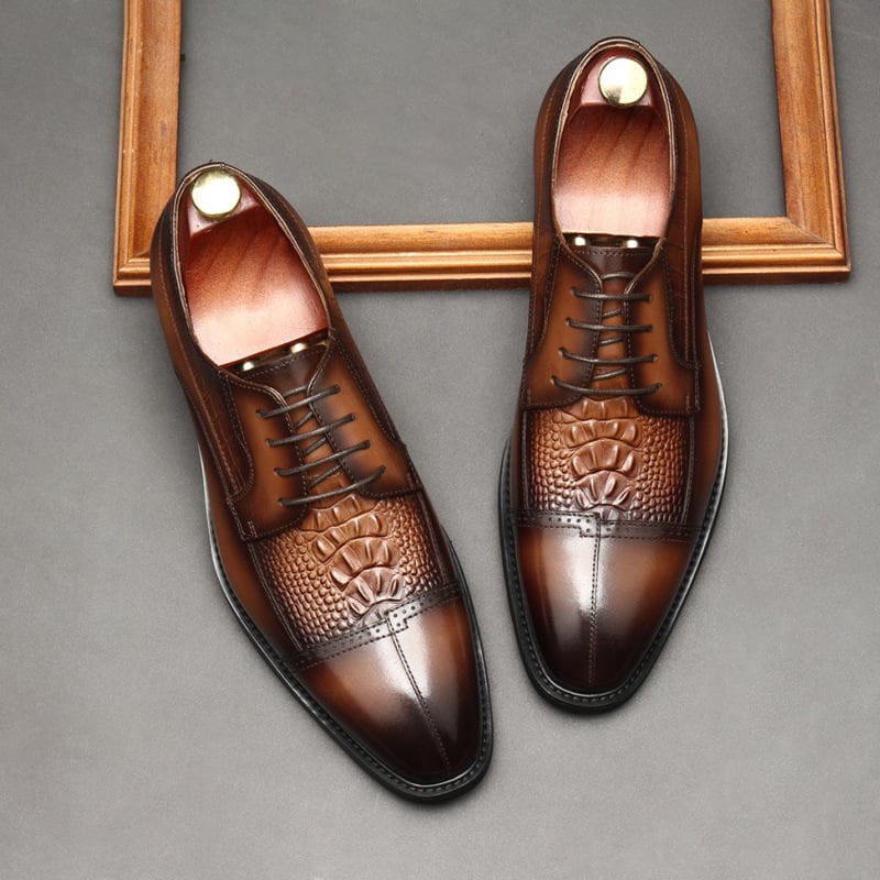 British Style Leather Stitching Business Shoes