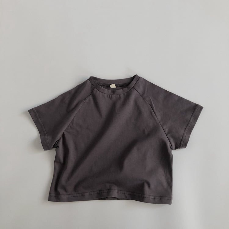 Boys' and Girls' Loose Basic Short Sleeve T-Shirts