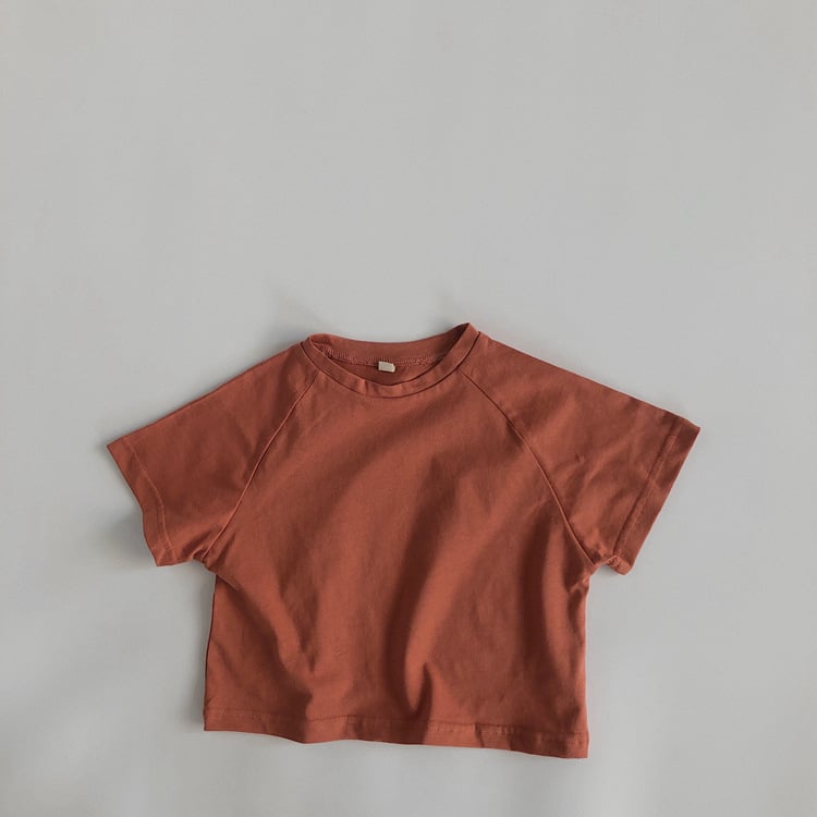 Boys' and Girls' Loose Basic Short Sleeve T-Shirts