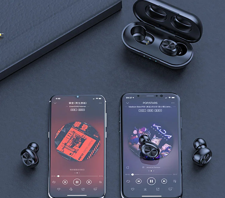 Touch Bluetooth Headphones 5.0 Mini Wireless Earbuds