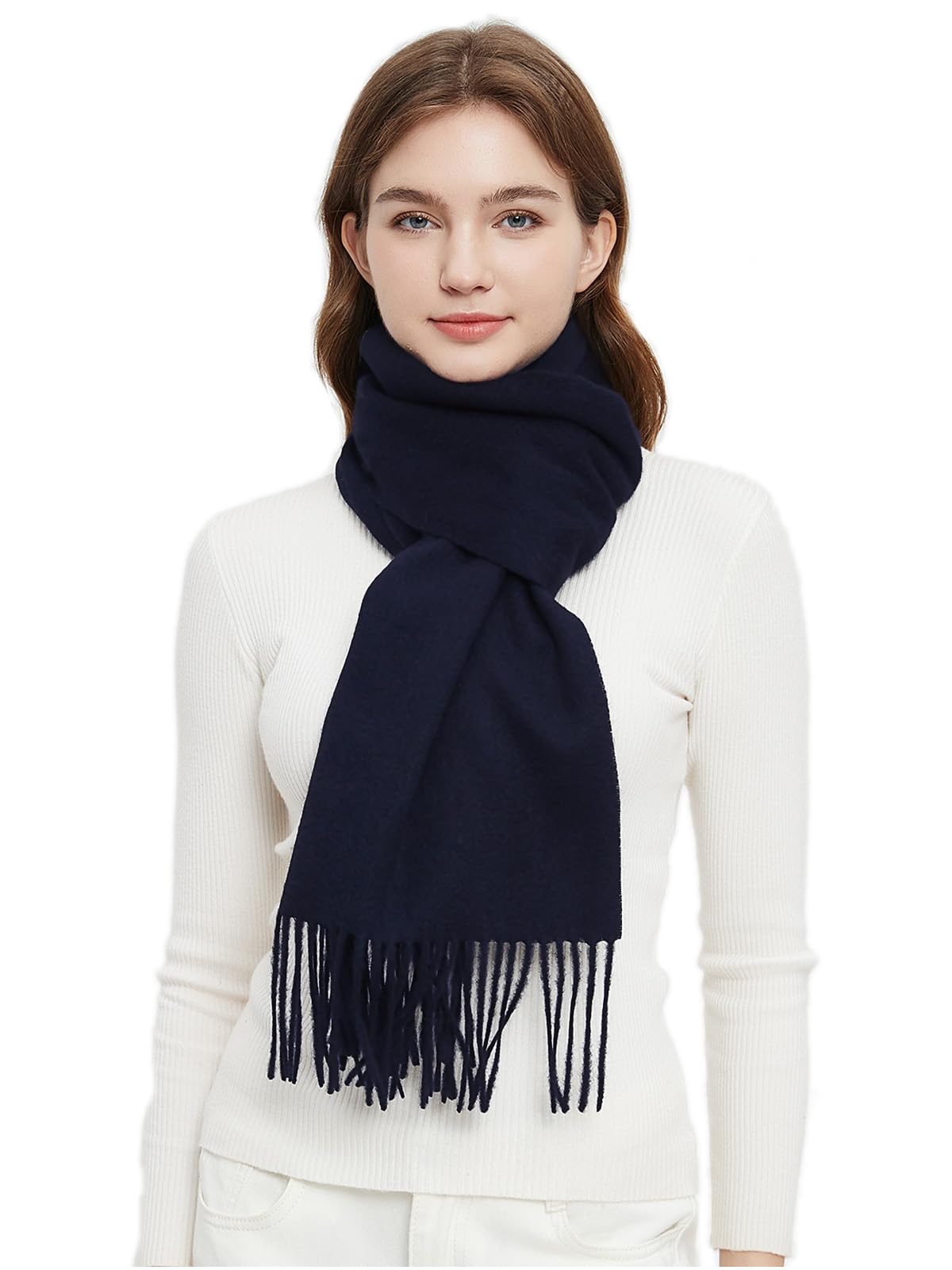 Novawo Wool Scarf Soft Warm Winter Scarves Wraps for Women