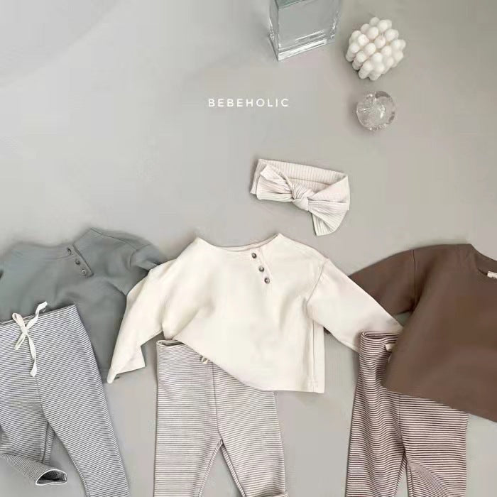 Korean Style Baby Long Sleeve Cotton T-Shirt