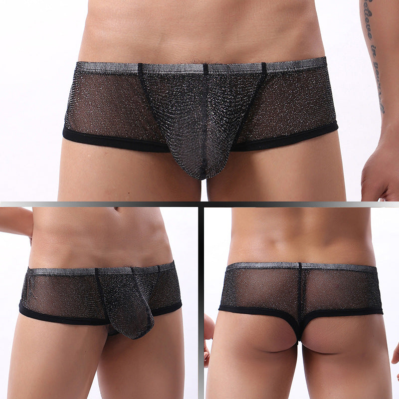 Breathable Mesh Men's Low Waist Underwear