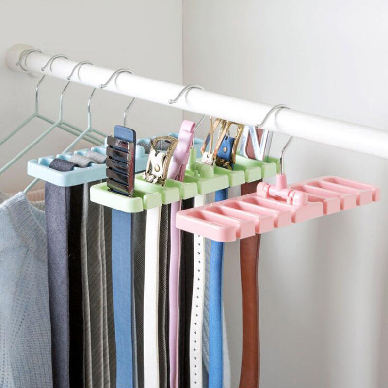 8-Card Belt Hanger for Ties, Scarves, and Belts
