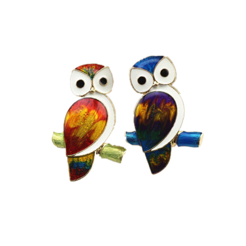 Vintage Cute Owl Brooch for Scarves and Shawls