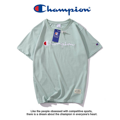 Japanese Style Champion 3D Embroidered Couple T-Shirts