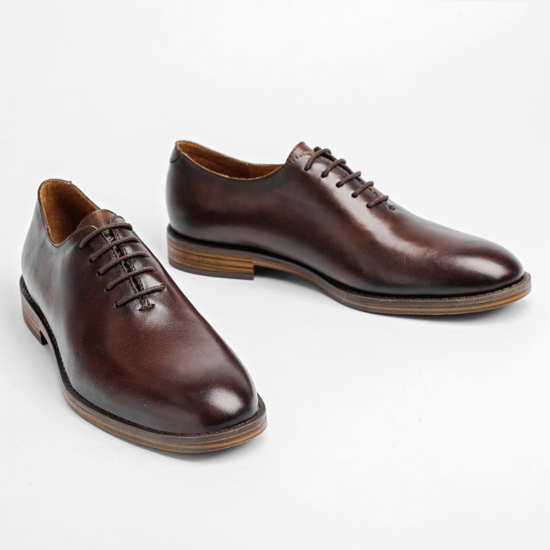 British Retro Polished Low-Cut Business Dress Shoes