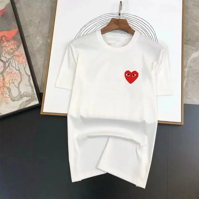 Luxury Brand Summer Love Print Cotton T-Shirts