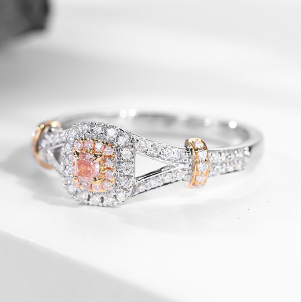Diamond Ring with Inlaid Diamonds