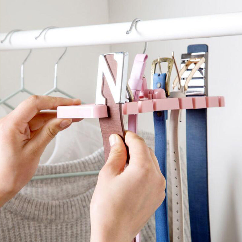 8-Card Belt Hanger for Ties, Scarves, and Belts
