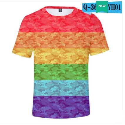 Rainbow Couple Short Sleeve T-Shirts (Matching Set)