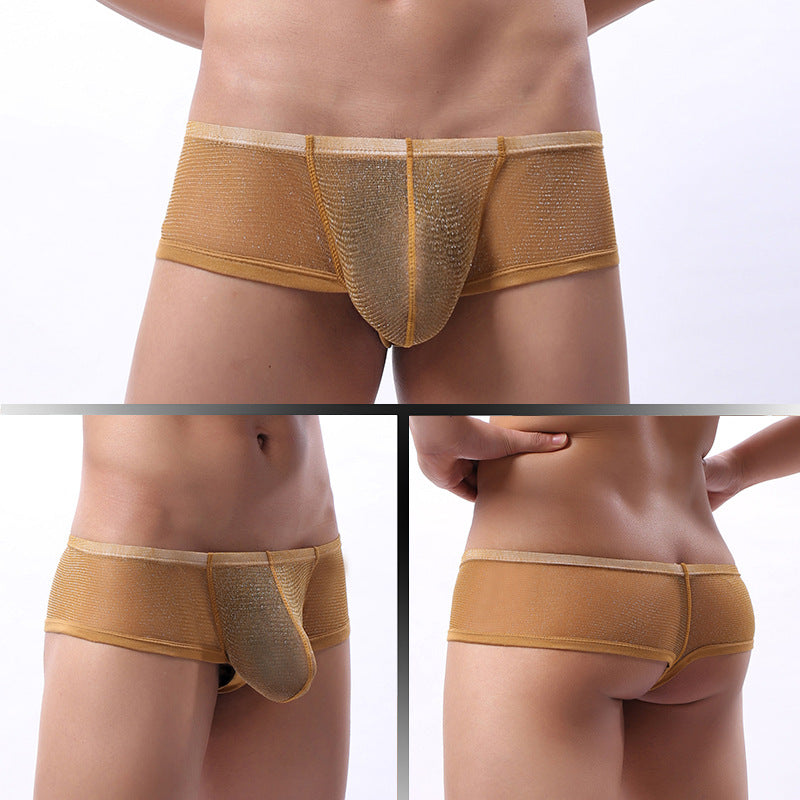 Breathable Mesh Men's Low Waist Underwear