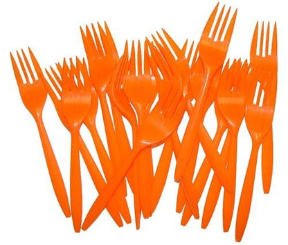 Orange Plastic Forks (48)
